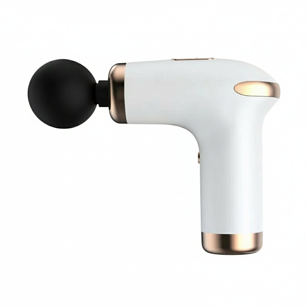 6-Speed Deep Tissue Massage Gun - Classic White
